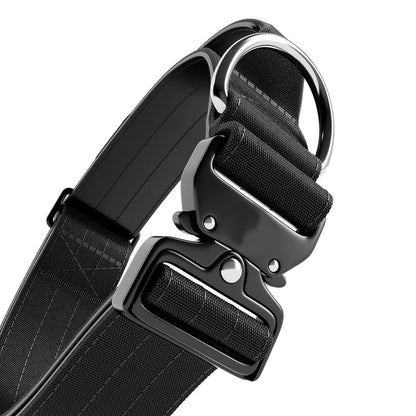 360 Swivel Metal Clip Neoprene Padded Soft Handle Nylon Pet Lead Tactical Dog Leash with Dog Collar Set